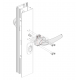 STAC Klamko-klamka GEMINIS do drzwi aluminiowych, biała